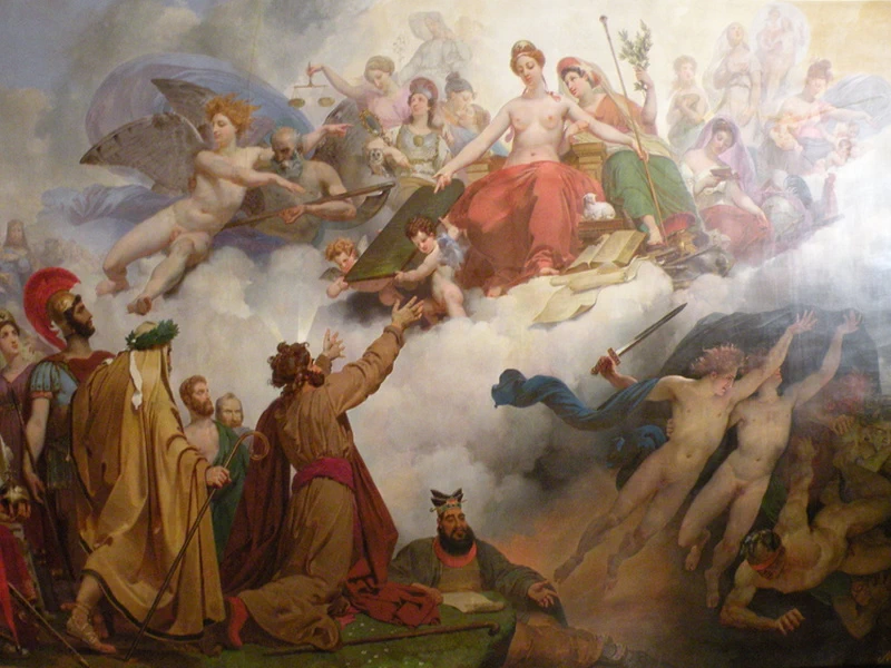 1784-Jean-Baptiste Mauzaisse - La Sapienza Divina che dà leggi ai re e ai legislatori